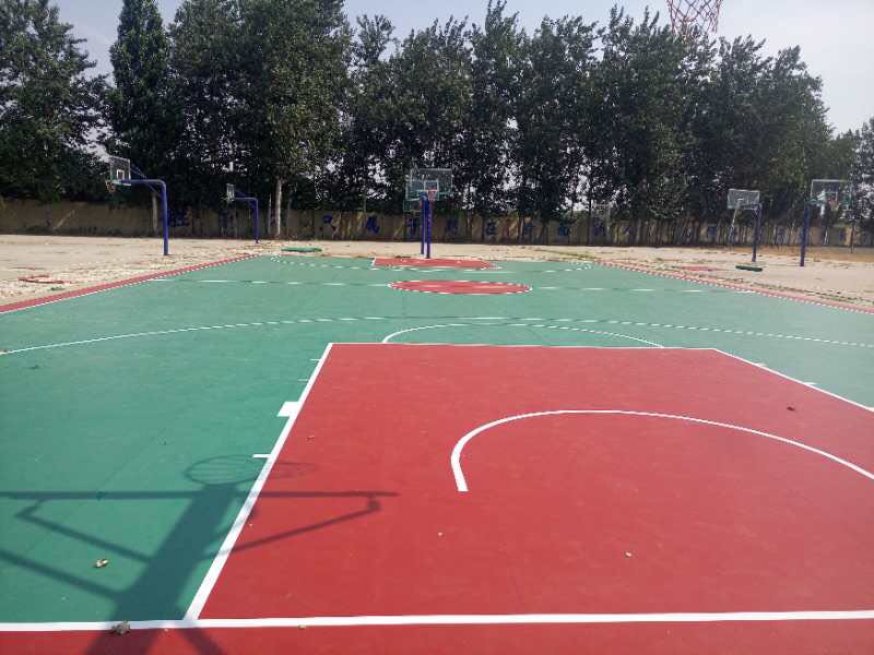 塑胶篮球场   无极全民健身中心